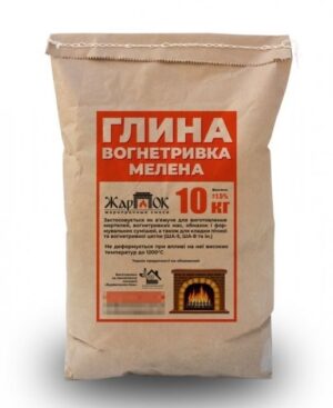 Глина огнеупорная для печей и каминов Жарок