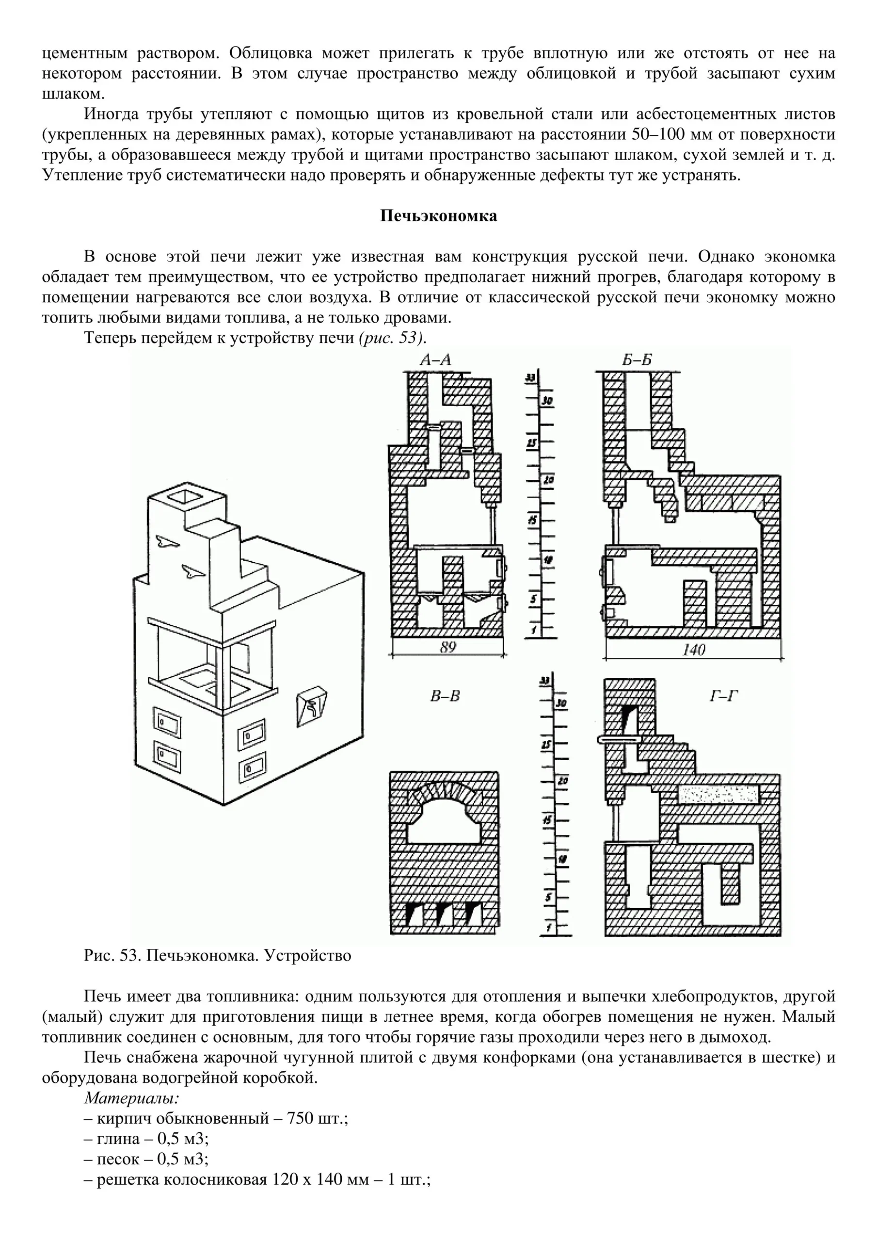 Образец страницы - Борисов К.А. Печи и камины